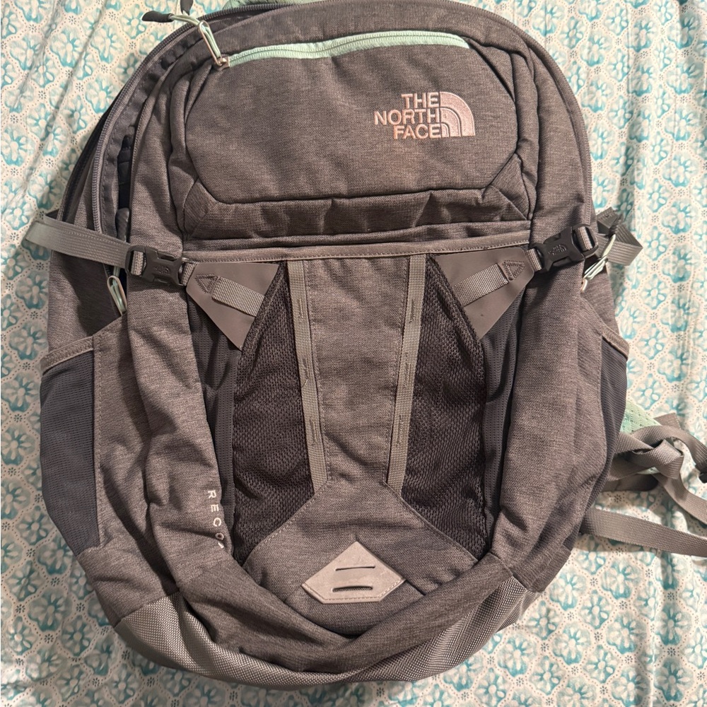 The North Face Charcoal and Light Gray Backpack